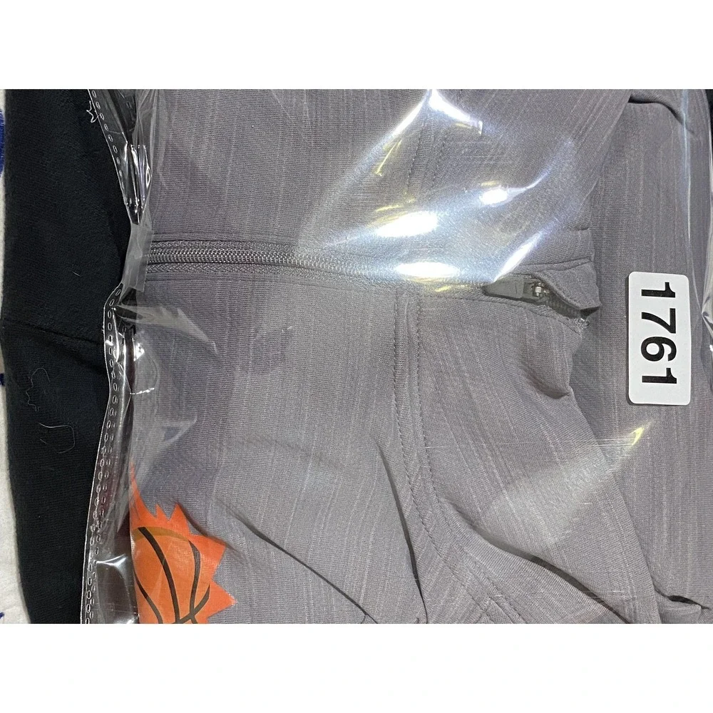 Phoenix Suns Mens Pullover Shirt Small Gray NBA Basketball Nike Dri Fit 1/4 Zip